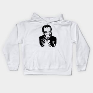 Louis Armstrong Retro Kids Hoodie